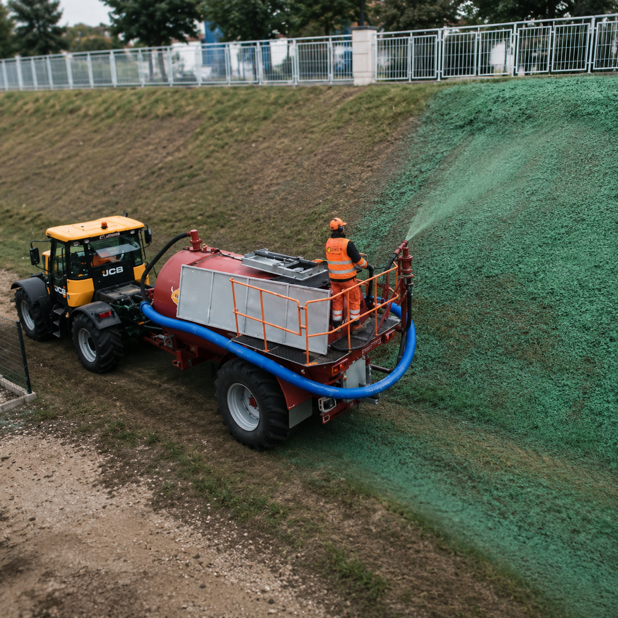 2. Profesionalny hydrosiew trawników i rekultywacji terenu