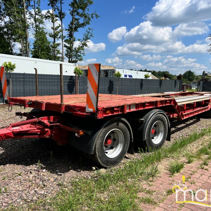 SLP AB SLP-4-11700-MS 2010 | PRZYCZEPA PLATFORMOWA | 4 OSIE | DMC 40 TON | CIĘŻAROWO-ROLNICZA | PNEUMATYCZNE HAMULCE | TRANSPORT MASZYN BUDOWLANYCH I ROLNICZYCH